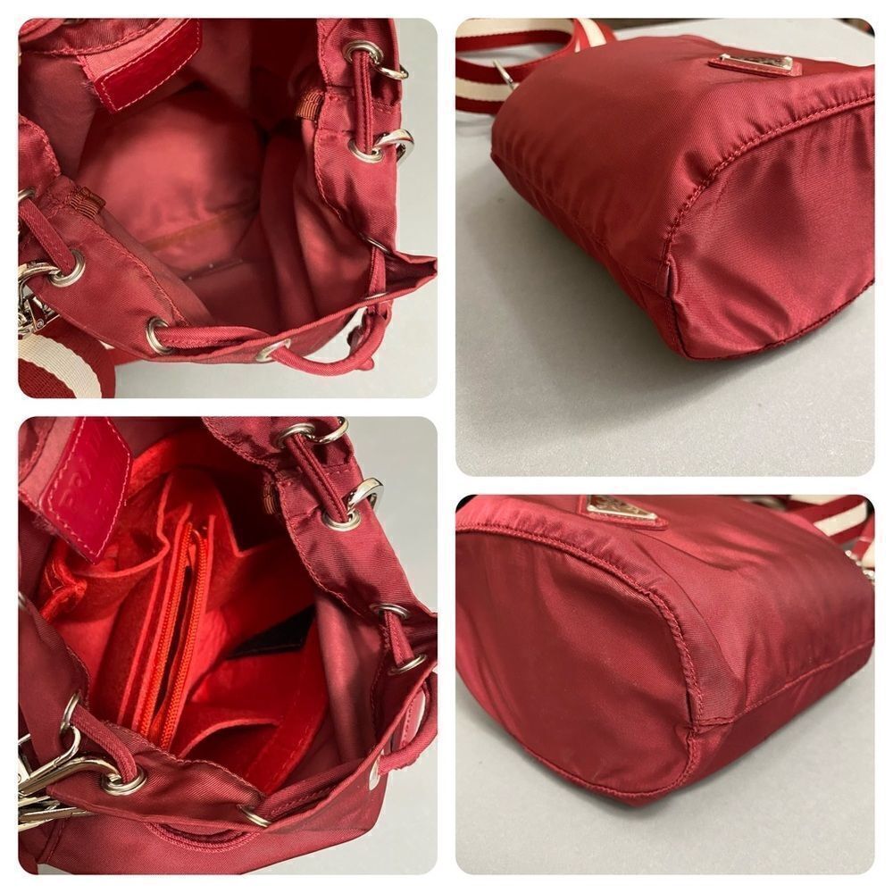 COPY - PRADA Nylon Silvertone Pouch to Shoulder Crossbody Bag 💼 P1 - Picture 16 of 17
